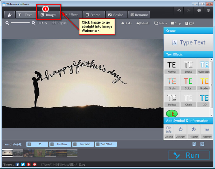 Add watermark to image - image watermarking software