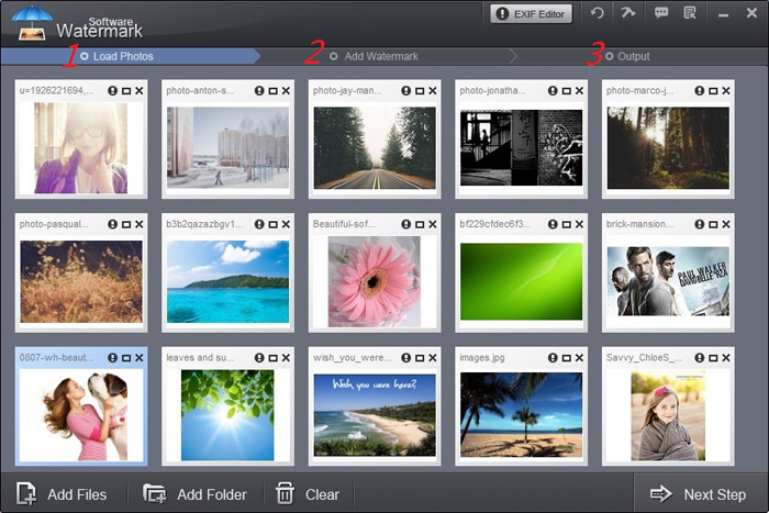Batch watermark photos with Watermark Software