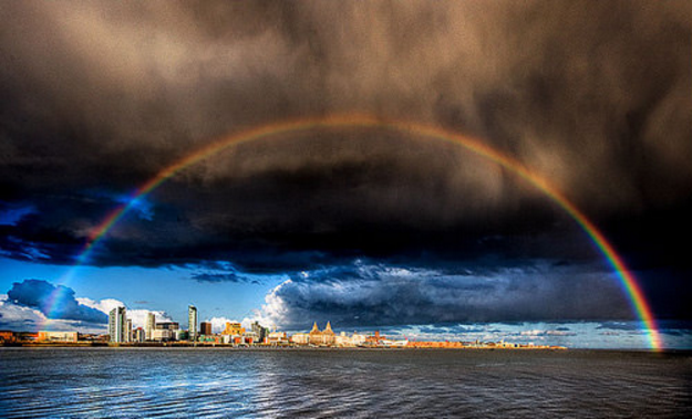 Rainbow photography shot by camera