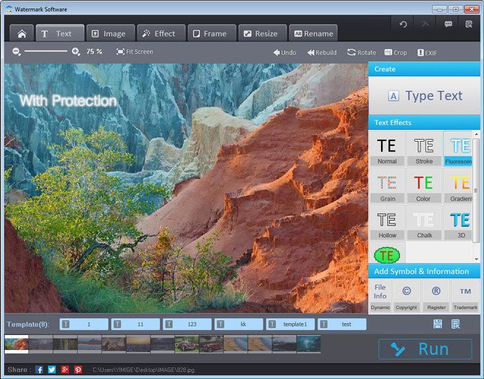 Watermark Software adds watermark protection