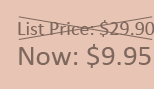 List price $29.90, Now $0