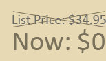 List price $34.95, Now $0
